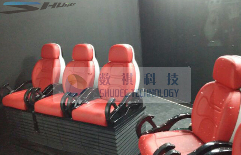 China Professional 6D Motion Theater Chair 3 Seats With Aroma / Water/ Air Effects factory