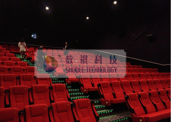 China Comfortable 3D Cinema System , Luxury Theater Seats And Powerful Sounds factory