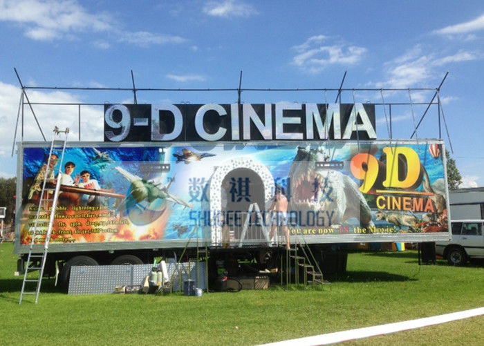 China Safe Special Mobile 9D XD Theatre With Sunproof And Waterproof Truck factory