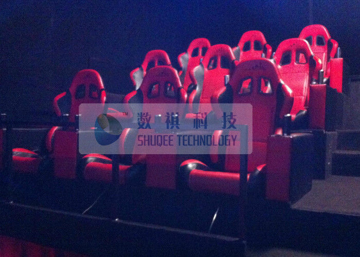 China 9 Seats 6 DOF Motion Theater Chair With Leg Tickle And Vibration Effect factory