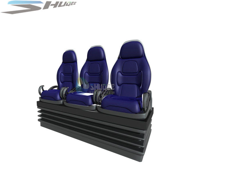 China Hydraulic System 3DOF Motion Theater Chair With Push Back , Leg Tickle Special Effect factory