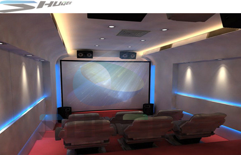 China Mobile 5D Cinema Cabin, Theater System With Lightning, Fog, Smell Special Effect factory