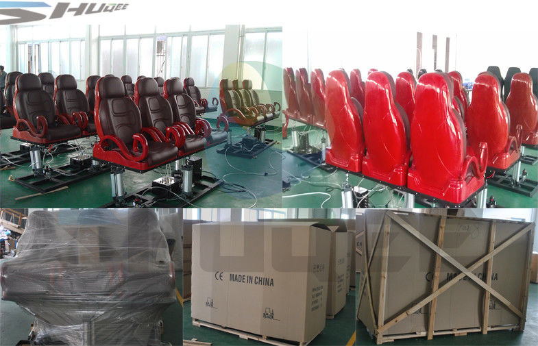 China Electromotive Control System Motion Theater Chair , 5D Cinema Seat With Up And Down Effect factory