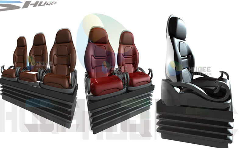 China Indoor Pneumatic Control System 4D Cinema Motion Seat, Cinema Chair 1 / 2 / 3 persons/ set factory