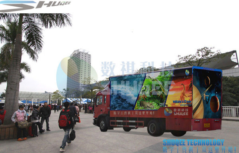 China Truck Simulation Mini Mobile 5D Cinema With 6 , 9 , 12 Seats factory