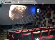 Huge Screen 4D Cinema System Movement Chair Fog Effects 100 Seats
