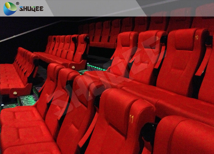 China Film Projector 3D Cinema System With Plastic Cloth Cover Chair 100 People factory