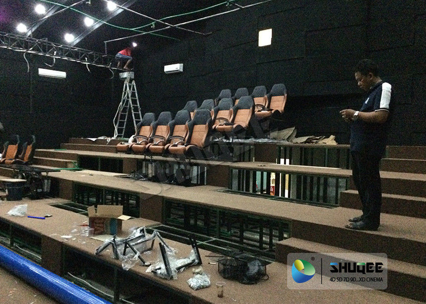 180 Degree Curved Screen 5D Theater System Counting System 9 Seats