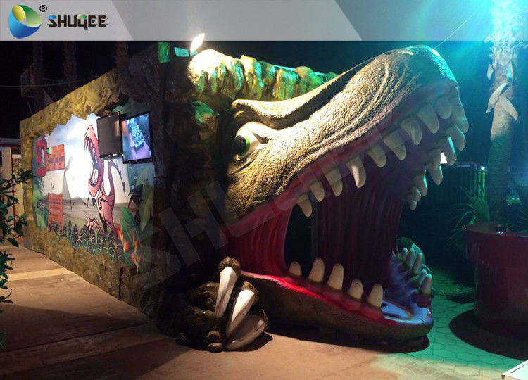 China Electric Dynamic 7D Cinema System Dinosaur House In Entertainment Places factory