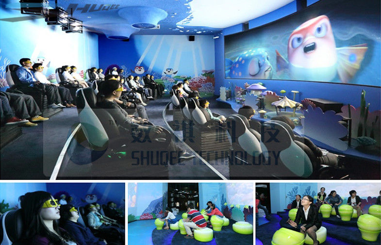 Interactive 7D Movie Theater / 5D Motion Cinema Motion Seat Theater Simulator Amazing 1