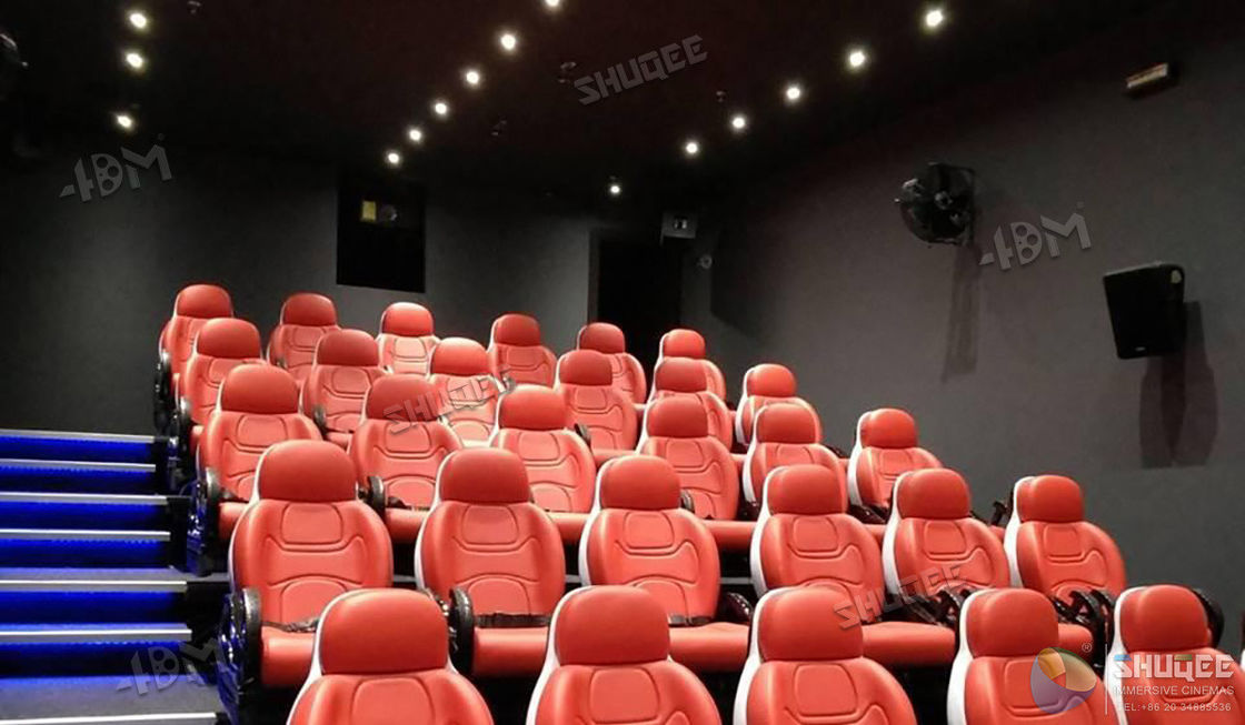 China Skillful Adventure Motion Electric 5D Movie Theater Three Seats In A Set For Amusement Park factory