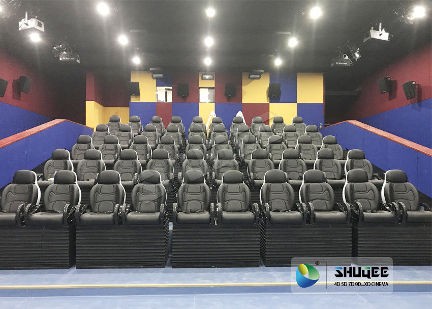 China Black 9D Movie Theater Dynamic Electric For Commercial Shopping Mall And Amusement Attraction factory