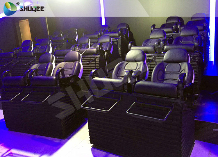 China Interactive Customizable Virtual Wonder Mobile 5D Theater With Safety Belt And 3D Glasses For Amusement Park factory