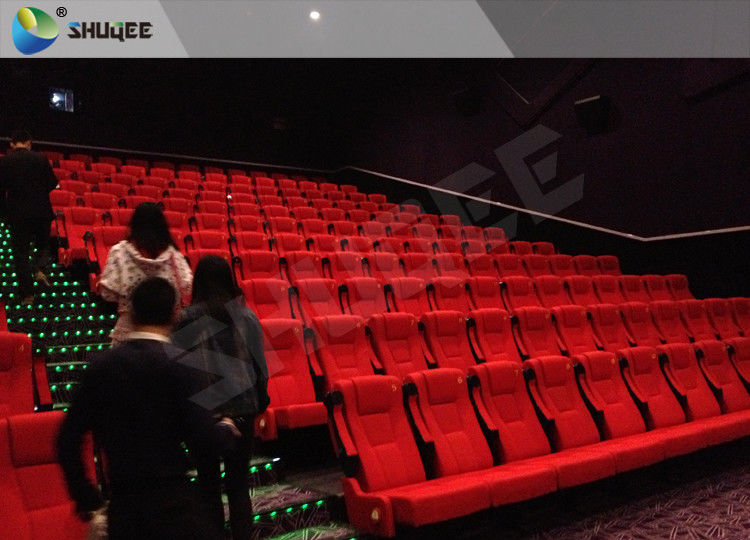 China Cost-Effective Red Folded PU Leather Chair For 50-120 People 3D Cinema factory