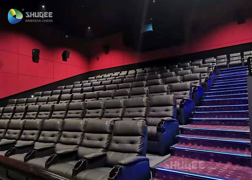 China Special Effects Electric Reclined Sofa With VIP Leather For Home Theater 3D factory