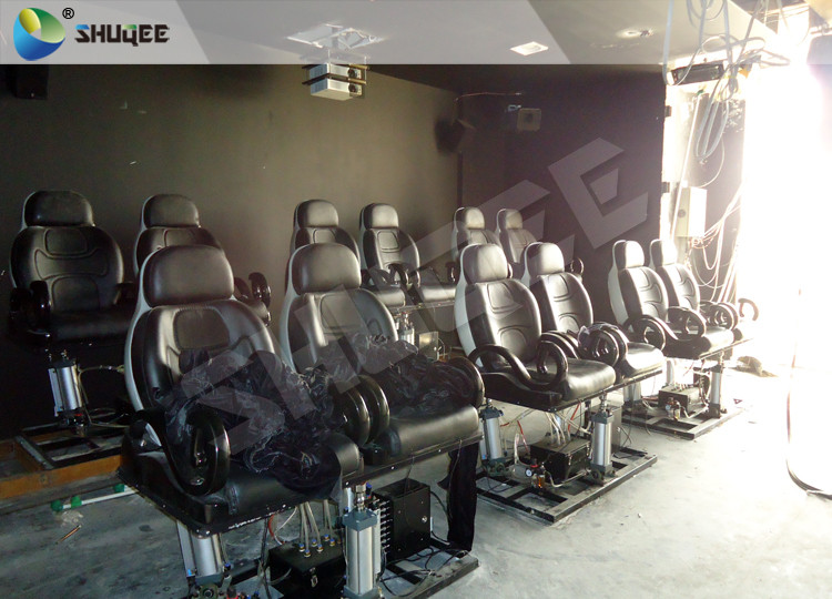 Electric System 5D Movie Theater With Motion Ride Special Effect Bubble / Rain / Snow
