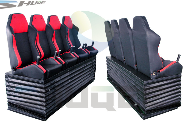 Exclusive Red Sound Vibration Motion Chairs 4D Cinema System With Special Effect